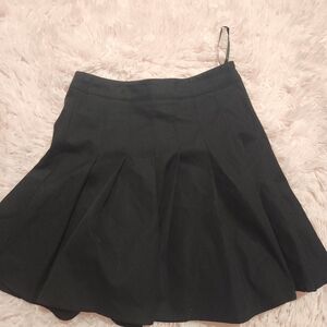 SHEIN Black Circle Skater Mini Skirt
